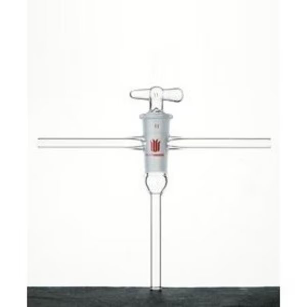 STOPCOCK, GLS, HLW PLUG, T-TYPE, HGH VACUUM, 4mm, 17. 35/50, 10mm, Synthware, Mfr#: S721754